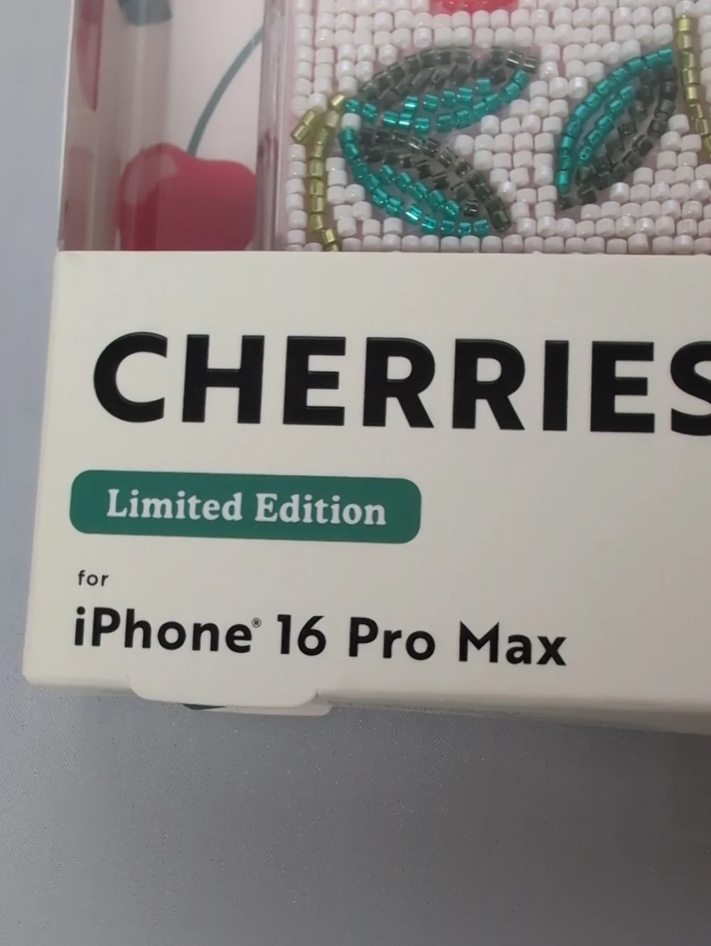 MVMT Beaded Limited Edition Cherries iPhone 16 Pro Max Phone Case